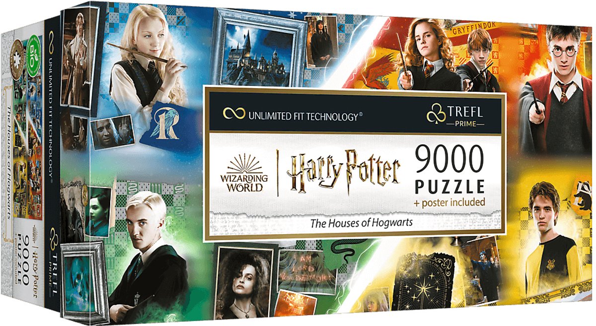 Trefl Puzzle Harry Potter – 9000 Teile – Die Häuser von Hogwarts.