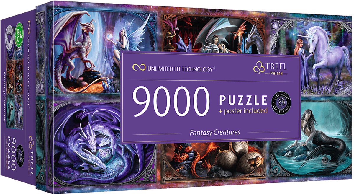 Trefl Puzzle Fantasiewelt Anne Stokes 9000 Teile Karton FSC.