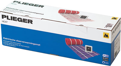 Plieger Heat Fußbodenheizungsset - Fußbodenheizmatte - Komplettset - mit WLAN-Thermostat - 150 Watt - 50 x 200 cm - 1m2