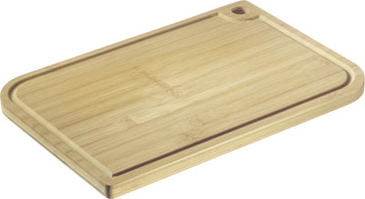 Westmark Schneidebrett – Holzschneidebrett mit Saftrille zum einfachen Schneiden von Lebensmitteln – Bambus, 33 x 23 cm