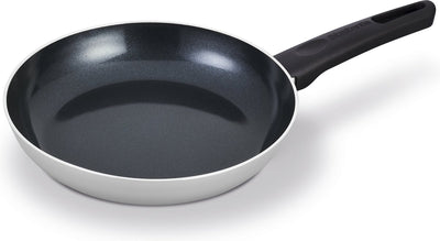 Brabantia Indu+ Bratpfanne – ø 24 cm – 100 % PFAS-frei – Keramik-Antihaftbeschichtung – Induktionsbratpfanne – spülmaschinenfest – Grau