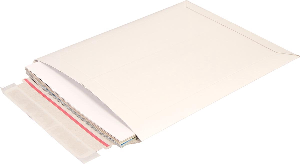 Cleverpack Briefumschlag B4 - 250x353mm Karton weiß - 5 Stück