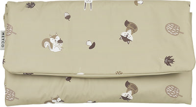 Meyco Baby-Wickelauflage mit Waldtieren – Sand