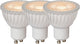 Lucide mr16 – LED-Lampe – ø 5 cm – LED dimmbar – GU10 – 3 x 5 W 3000 K – Weiß – 3er-Set