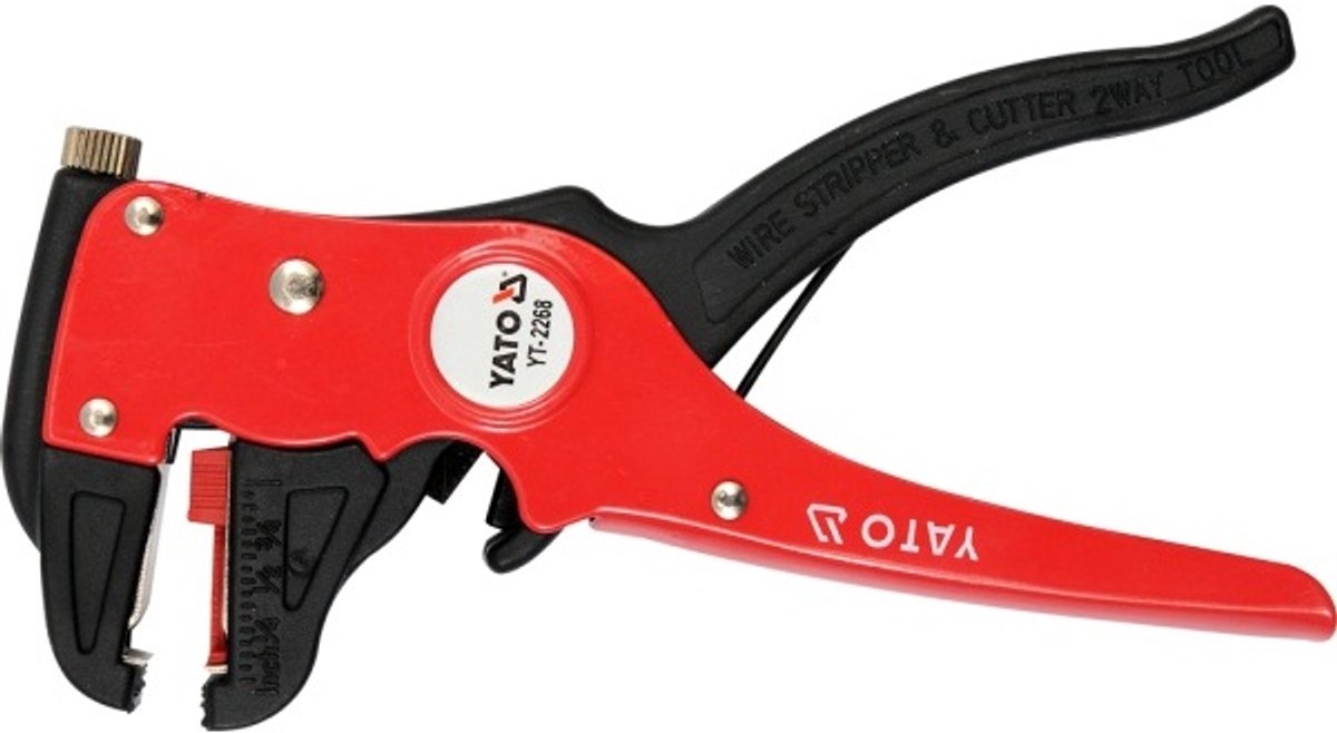 Yato yt-2268 – automatische Abisolierzange – 175 mm – für Drähte von 0,2–6,0 mm² – ergonomisch