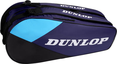 Dunlop – Tennistasche – FX Club 6RKT – Unisex-Sporttasche – Violett Schwarz Cyan
