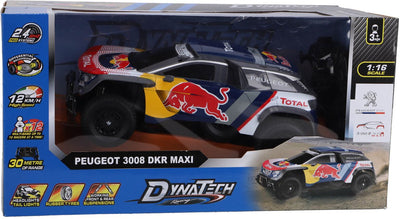 Dynatech radiologisch kontrolliert Auto Peugeot 1:16 2,4 g 3008 DKR Maxi