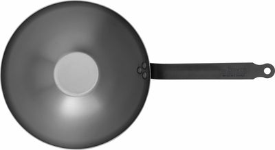 Debuyer de Buyer Mineral B Black Wok 28 cm – Stahlblech – PFAS-frei – Profi-Wok-Pfanne – Induktionsgeeignet