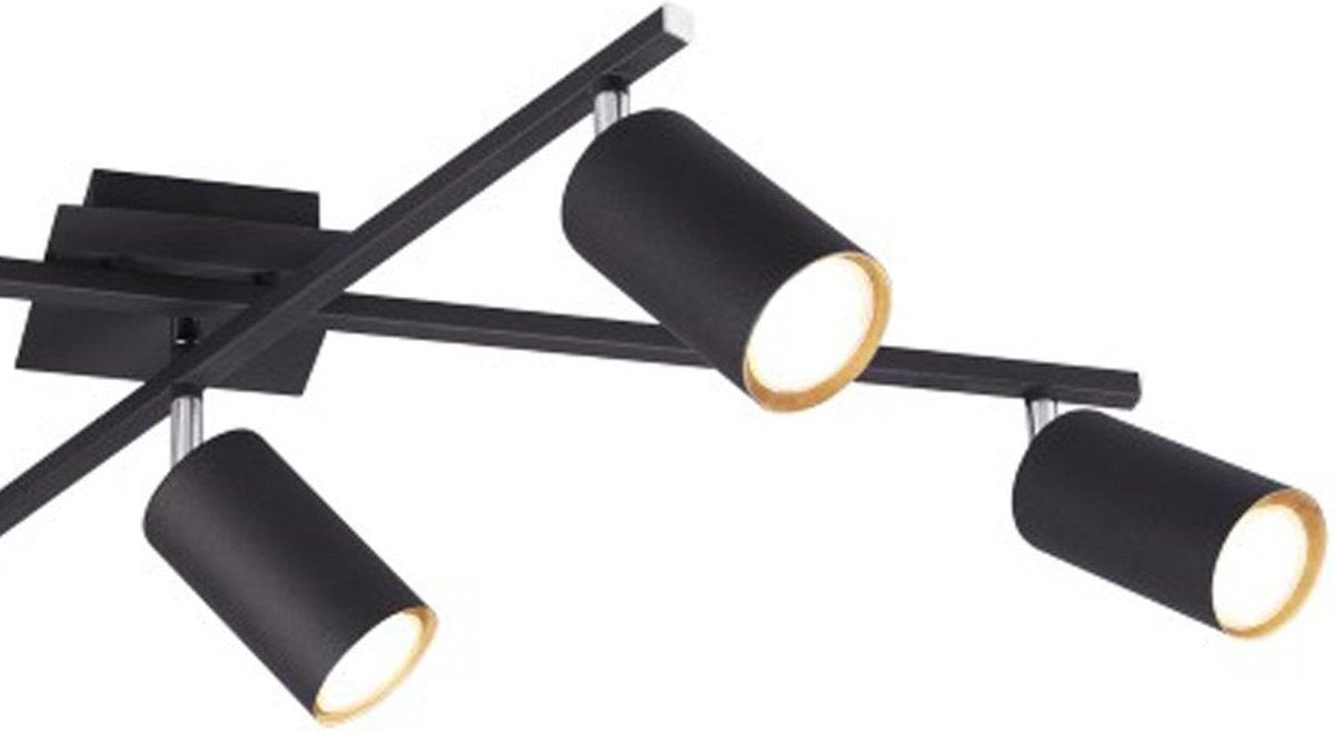 Trio Marley - Deckenleuchte - Schwarz matt - exkl. Leuchtmittel 5x gu10 3w
