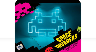 Mad Monkey Space Invaders - Spielsymbol - Neonlampe