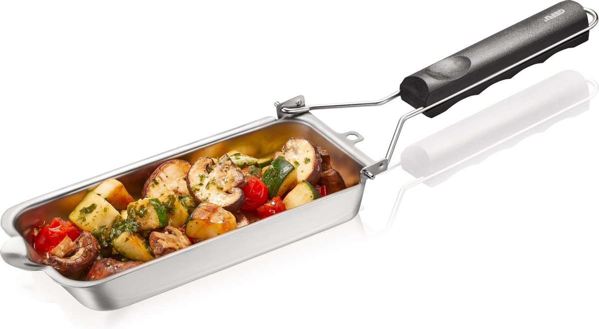 Gefu BBQ Grillpfanne – Grillpfanne aus Edelstahl
