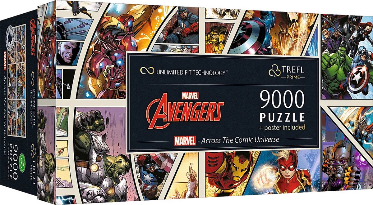 Trefl Puzzle Marvel – quer durch das Comic-Universum, 9000 Teile.