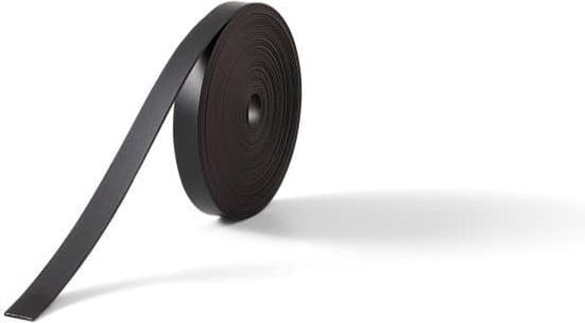 Nobo Magnetstreifen selbstklebend – für Whiteboard – 5 Meter x 10 mm – Schwarz