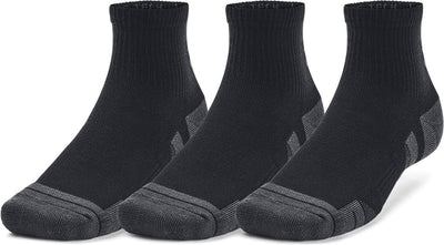 Under Armour ua Performance Tech 3pk qtr-blk Unisex Sportsocken – Schwarz – Jet Grey