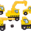Bigjigs Holz Arbeitsfahrzeuge, 5..
