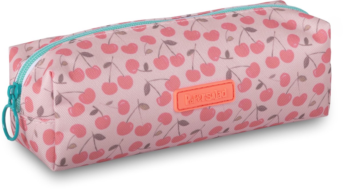 Lannoo Graphics – Papiersalatetui vierkant 21 cm rosa Kirschen
