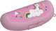 Day to day Bananenbox Einhorn – 525 ml – Bananenbox für Kinder – Obstbox mit Clipverschluss – Bananenbox zum Schutz – BPA-freie Obstbox – Rosa