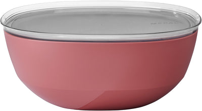 Mepal Servierschüssel mit Deckel Silueta – 5000 ml – Salatschüssel – Vivid Mauve
