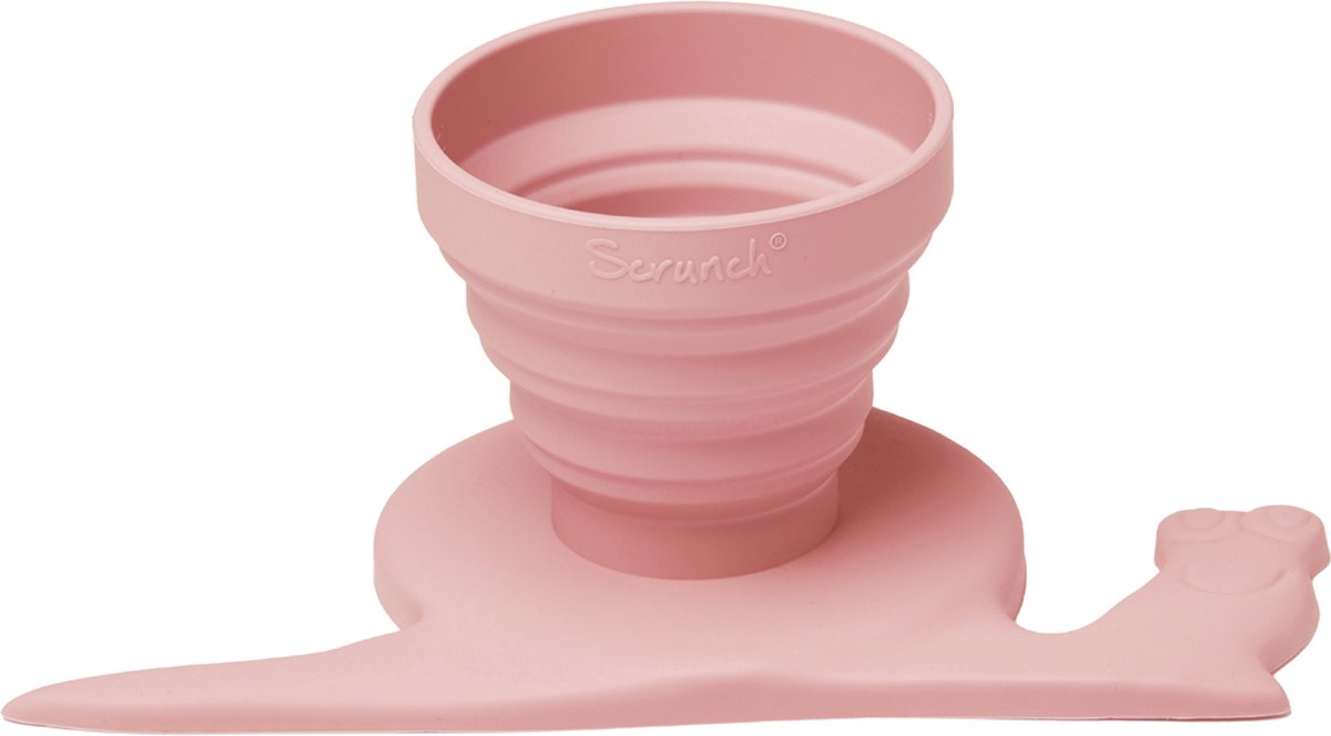 Scrunch Regenwasserzähler - rosa - faltbar - recycelbar