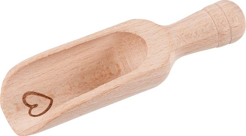 Goki Holzmehlschaufel Herz klein, 10 cm
