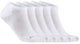 Craft Active Footies 5er-Pack Unisex-Sportsocken – Weiß