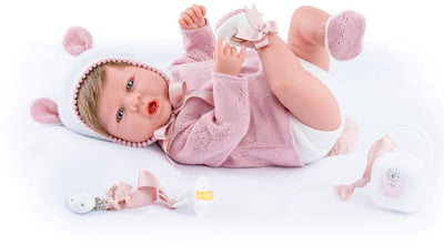 Marina Pau Marina – Pau Puppe Martina Teddy Estuche 45 cm – Spielzeugpuppe mehrfarbig.