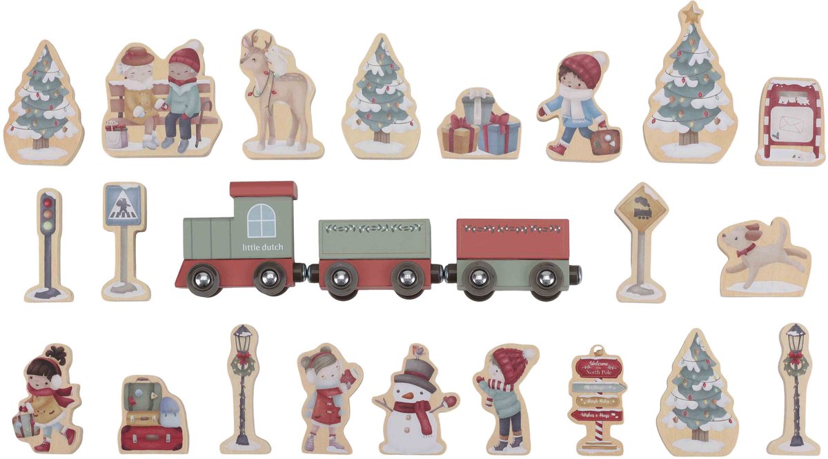 Little Dutch Adventskalender Eisenbahn FSC
