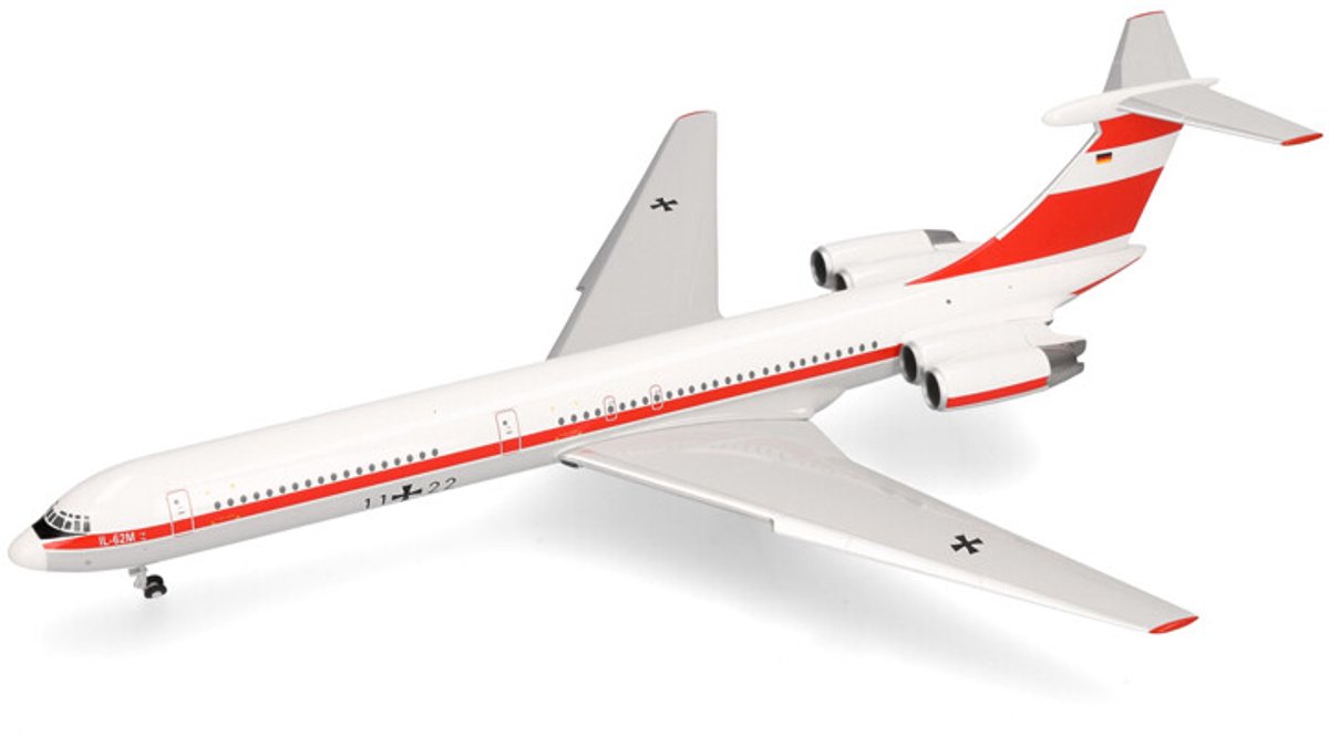 Herpa Iljuschin Il-62m Luftwaffe Flugbereitschaft 11*22