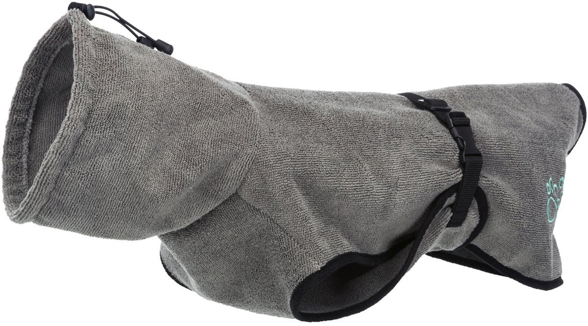 Trixie Bademantel Hund Terry Stoffgrau