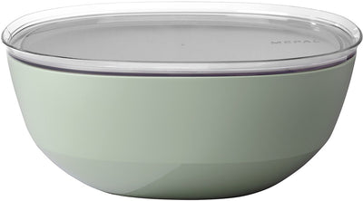 Mepal Servierschüssel mit Deckel Silueta – 5000 ml – Salatschüssel – nordischer Salbei