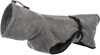 Trixie Bademantel Hund Terry Stoffgrau