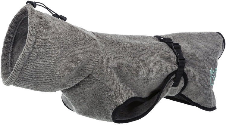 Trixie Bademantel Hund Terry Stoffgrau