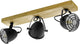 Eglo Gatebeck - Wand-/Deckenleuchte - 3-flammig - E14 - Holz|schwarz
