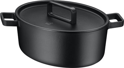WMF Flavour - Bratpfanne - oval - 33 x 26 cm - Induktion - Edelstahl - backofengeeignet