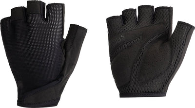 BBB Cycling CoolSupport – Fahrradhandschuhe Sommer – 15–25 °C – mittlere Polsterung – rutschfeste Innenhand – Unisex-Fahrradhandschuhe – Schwarz