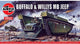 Airfix Modellbausatz Militärfahrzeuge – 02302v Buffalo – Willys MB Jeep Kunststoff – 1:76 – Modellbau