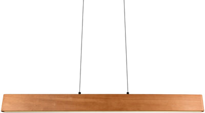Trio Edgewood - Hängelampe - holzfarben - inkl. 1x SMD 27 W - Sensordimmer - 4-Stufen-Touch - Lichtfarbe stufenlos einstellbar - Beleuchtung nach oben und unten - Deckenmontage - Memory-Funktion - stufenlos höhenverstellbar - FSC-Zertifikat