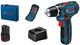Bosch Professional GSR 12V-15 Schraubendreher – mit 2x 12V Akkus und Ladegerät – inkl. Gehäuse und Bitsatz
