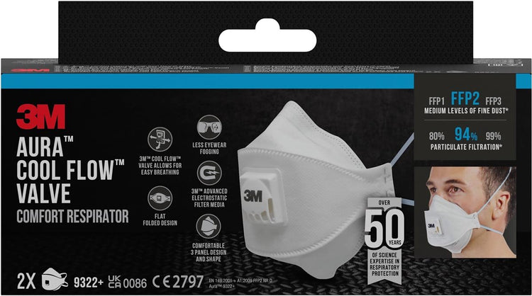 3m 1061807 - Faltmaske 9322 + ffp2 v 2St. | 1 Stk