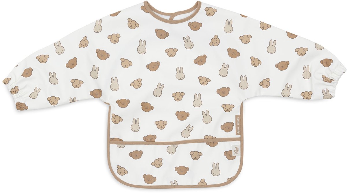 Jollein Lätzchen wasserdicht mit Ärmel – 1 Stück – 75 cm – Miffy und Freunde