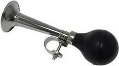 Dresco Fahrradhupe – Chrom – Schwarz