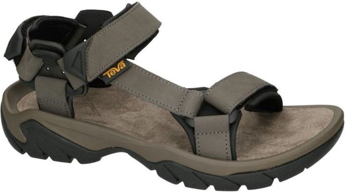 Teva M Terra Fi 5 Universal-Herrensandalen aus Leder – Dunkelgrau