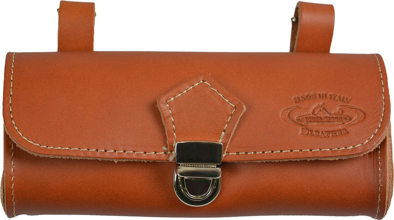 Selle Monte Grappa Satteltasche Leder Cognac mit Logo
