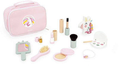 Janod - Einhorn - Beauty Case - 10 Make-up-Accessoires