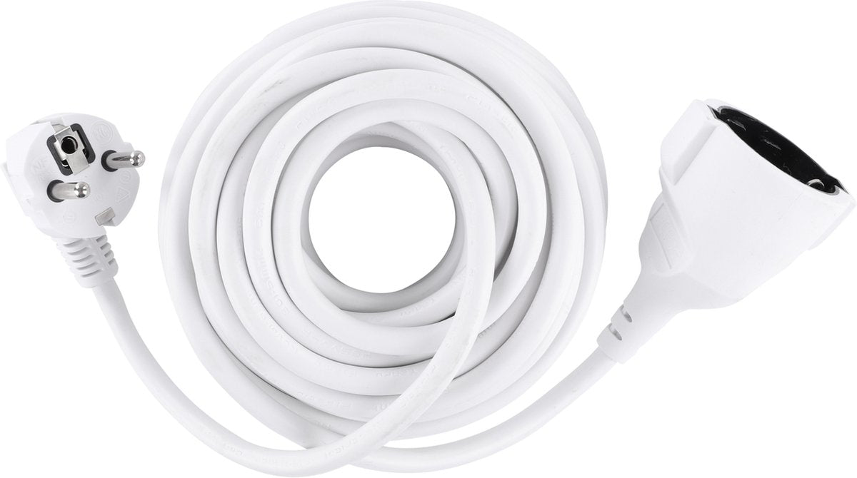 Q-Link-Verlängerungskabel – geerdet – h05vv-f – 3 x 1,5 mm² – weiß – 10 m