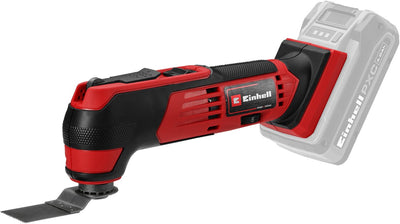 Einhell Akku-Multitool TE-MG 18 1 Li Solo - Power X-Change - 18 V Li-Ion - inkl. 9x Schleifpapier und 3 verschiedene Sägeblätter - exkl. Akku und Ladegerät