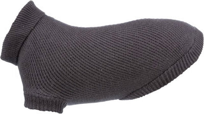 Trixie Hundepullover - Anthrazit Slim-Fit 70cm - Baumwolle, Wolle, Polyamid, mit Kragen