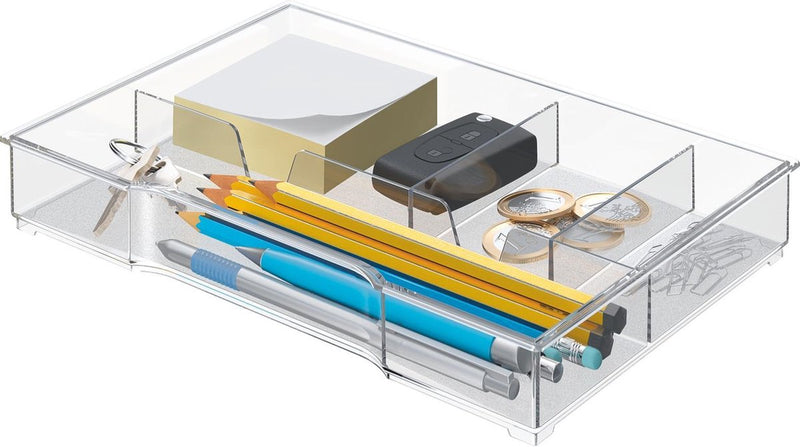 Sortiertablett Leitz Plus Wow transparent 4 Fächer Polystyrol