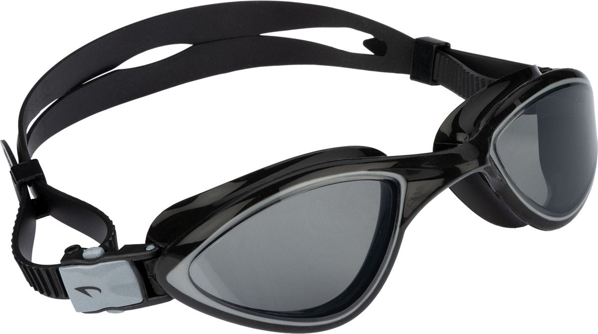 Avento Schwimmbrille Flex - gebogene Weitsicht - schwarz - verstellbar