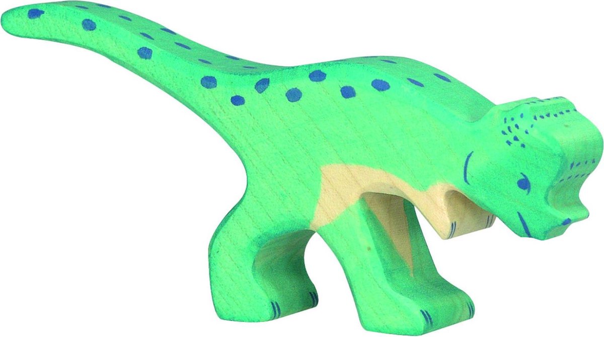 Holztiger Dinosaurier - Pachycephalosaurus - 15x2x8cm - Holzfigur - handgefertigt